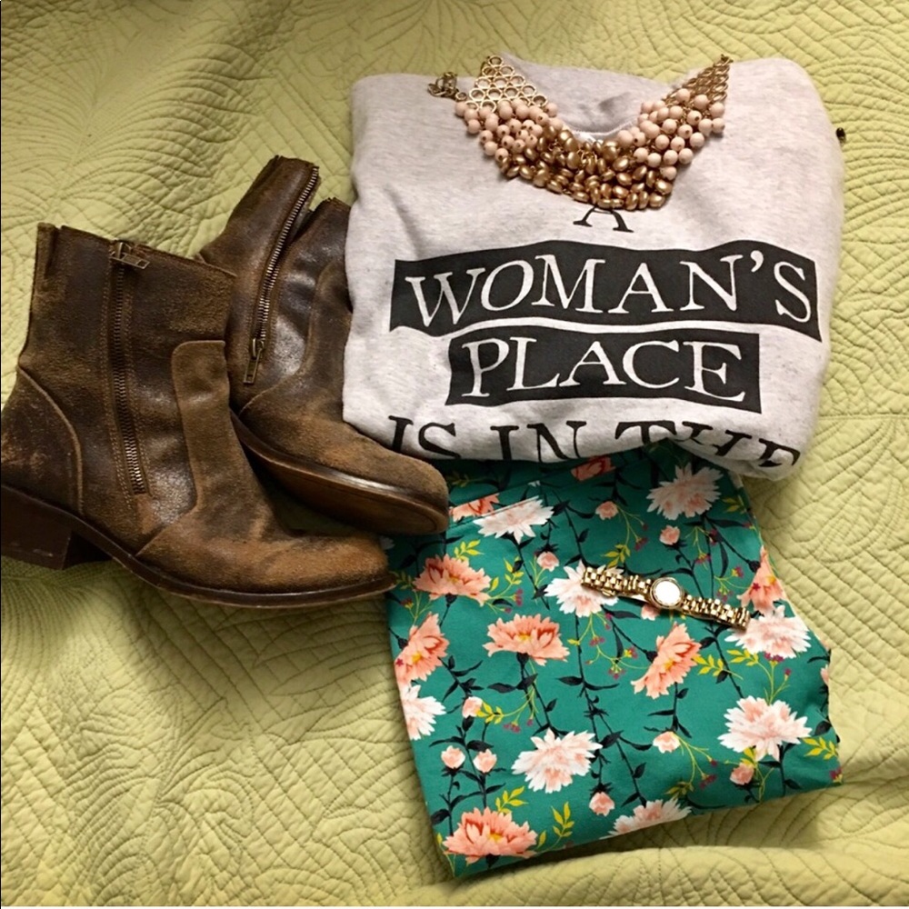 Feminist Sweatshirt A Woman’s Place is in the...